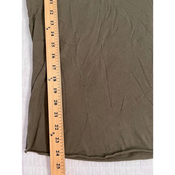 Free People X Sandrine Rose The Vintage Crew Olive Drab The Outsider TShirt Sz M - Picture 8 of 14